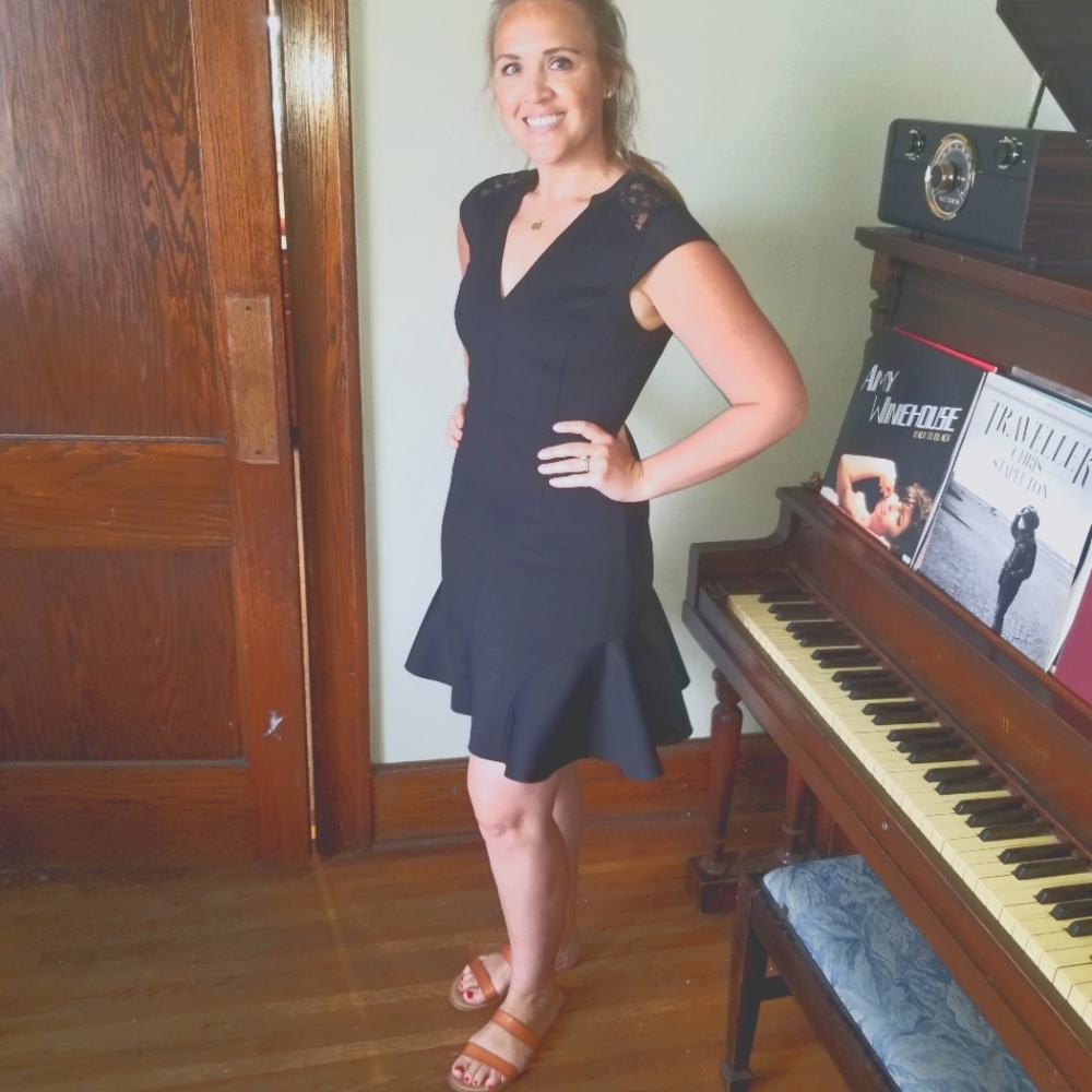 Rebecca Taylor Little Black Dress Sz 4